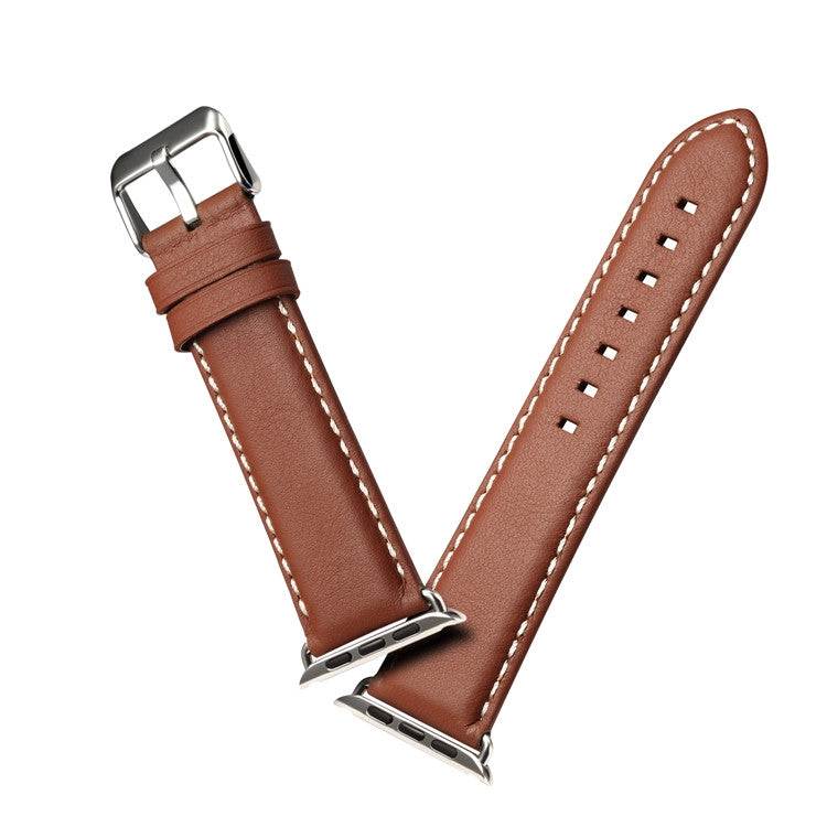 Lisslune | Denior Environment Luxury Car Watch Leather Strap for Apple Watch Series 7 41mm / 6 & SE & 5 & 4 40mm / 3 & 2 & 1 38mm (Brown)