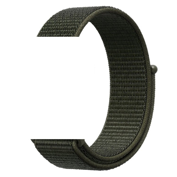 Lisslune | For Apple Watch 46mm / 49mm / 45mm / 44mm Simple Fashion Nylon Watch Strap with Magic Stick (Army Green)