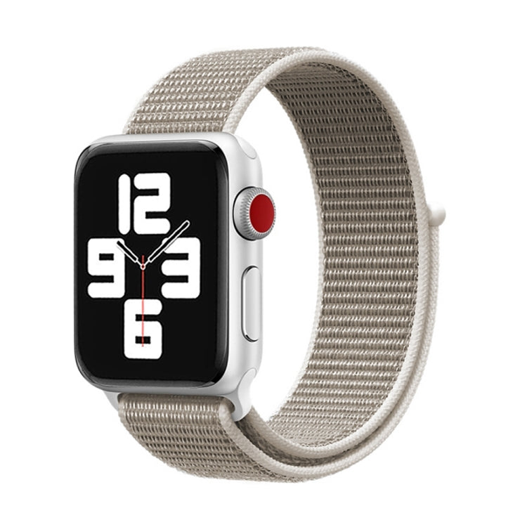 Lisslune | For Apple Watch 46mm / 49mm / 45mm / 44mm Simple Fashion Nylon Watch Band with Magic Stitch (Light Gray)