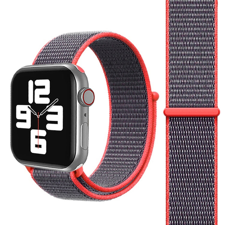 Lisslune | For Apple Watch 46mm / 49mm / 45mm / 44mm Simple Fashion Nylon Watch Band with Magic Stick (Magenta)