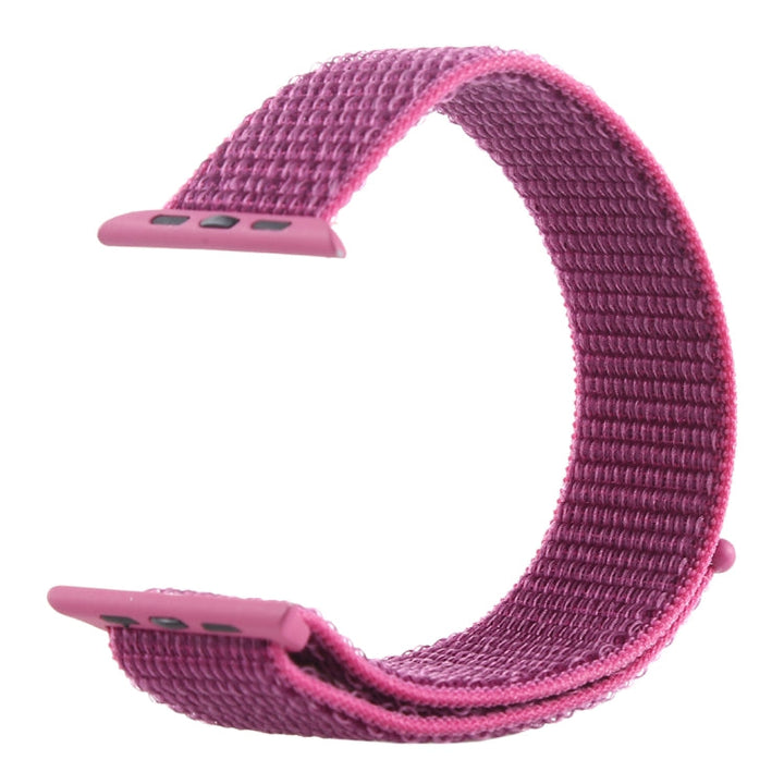 Lisslune | For Apple Watch 46mm / 49mm / 45mm / 44mm Simple Fashion Nylon Watch Band with Magic Wand (Red Purple)