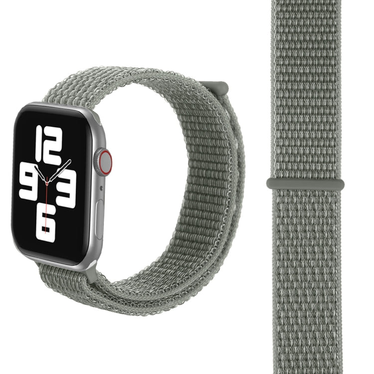 Lisslune | For Apple Watch 46mm / 49mm / 45mm / 44mm Simple Fashion Nylon Watch Band with Magic Stick (Silver Gray)