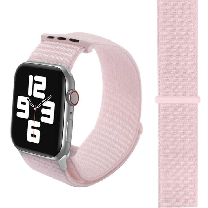 Lisslune | For Apple Watch 46mm / 49mm / 45mm / 44mm Simple Fashion Nylon Watch Band with Magic Wand (Pearl White)
