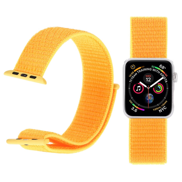 Lisslune | For Apple Watch 46mm / 49mm / 45mm / 44mm Simple Fashion Nylon Watch Band with Magic Wand (Yellow)