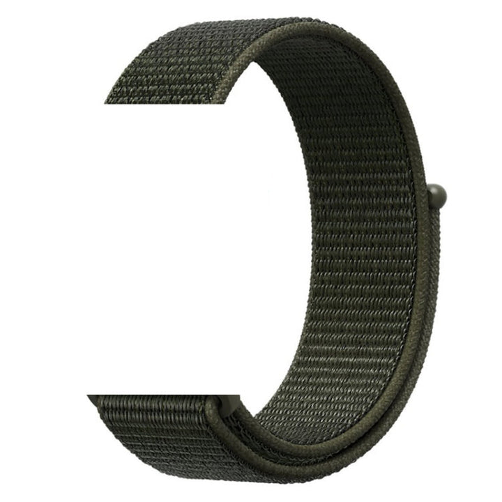 Lisslune | For Apple Watch 42mm / 41mm / 40mm / 38mm Simple Fashion Nylon Watch Strap with Magic Stick (Army Green)