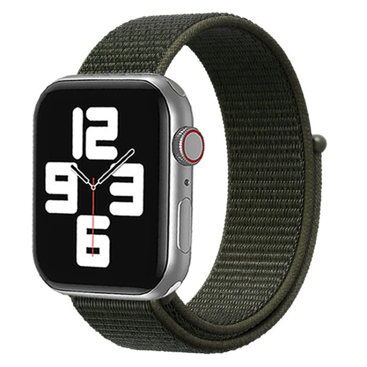 Lisslune | For Apple Watch 42mm / 41mm / 40mm / 38mm Simple Fashion Nylon Watch Strap with Magic Stick (Army Green)