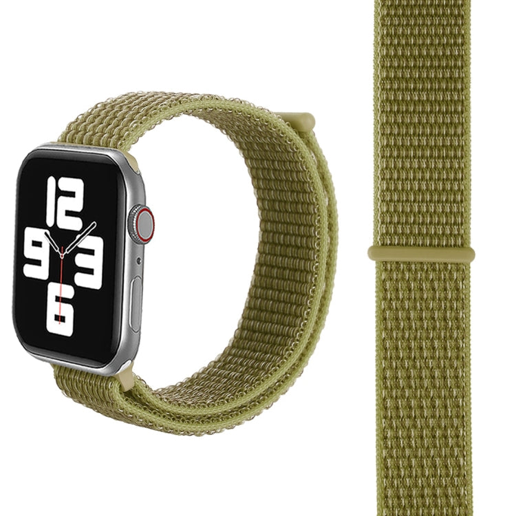 Lisslune | For Apple Watch 42mm / 41mm / 40mm / 38mm Simple Fashion Nylon Watch Strap with Magic Wand (Dark Green)