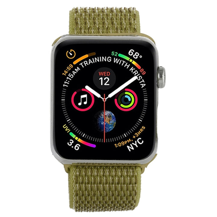 Lisslune | For Apple Watch 42mm / 41mm / 40mm / 38mm Simple Fashion Nylon Watch Strap with Magic Wand (Dark Green)