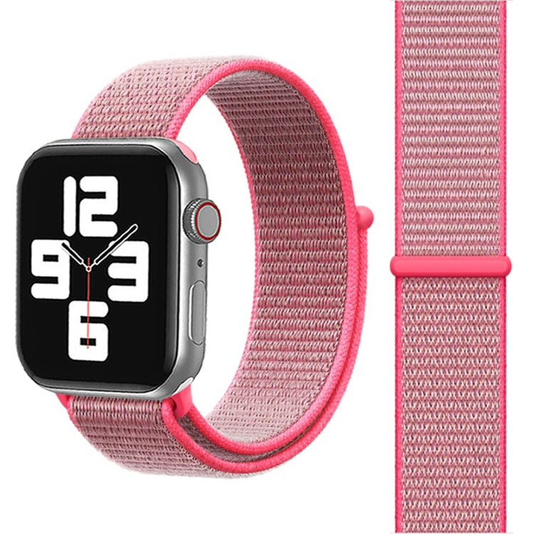 Lisslune | For Apple Watch 42mm / 41mm / 40mm / 38mm Simple Fashion Nylon Watch Band with Wand (Light Pink)