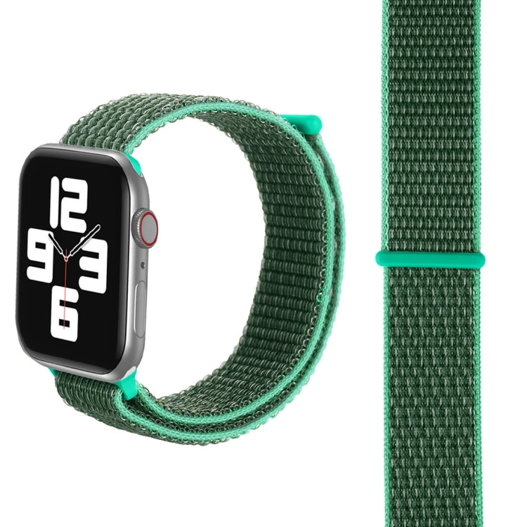 Lisslune | For Apple Watch 42mm / 41mm / 40mm / 38mm Simple stylish nylon watch strap with magic wand (Grass green)