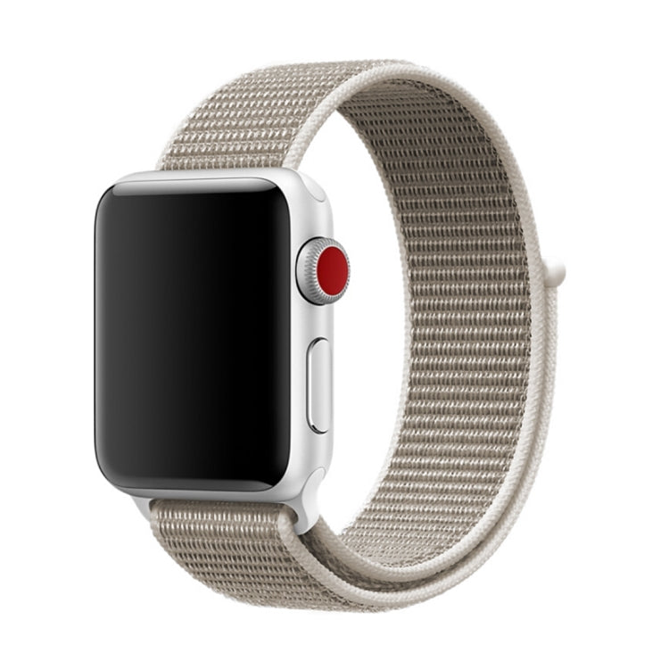 Lisslune | For Apple Watch 42mm / 41mm / 40mm / 38mm Simple Fashion Nylon Watch Band with Magic Stick (Light Grey)