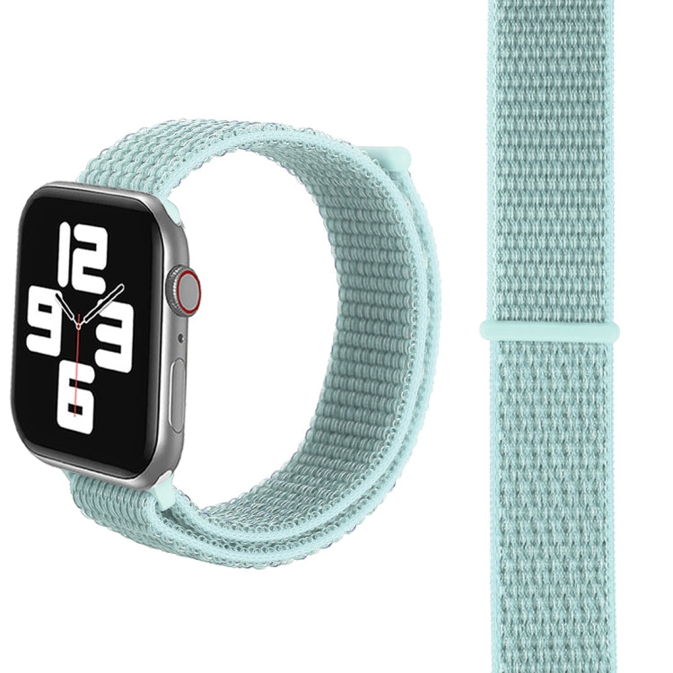 Lisslune | For Apple Watch 42mm / 41mm / 40mm / 38mm Simple Mode Nylon Watch Band with Magic Wand (Mint Green)