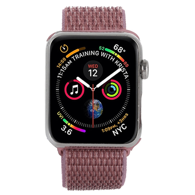Lisslune | For Apple Watch 42mm / 41mm / 40mm / 38mm Simple Fashion Nylon Watch Strap with Magic Stick (Purple)