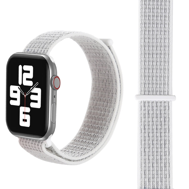 Lisslune | For Apple Watch 42mm / 41mm / 40mm / 38mm Simple fashion nylon watch strap with Magic Stick (Silver)