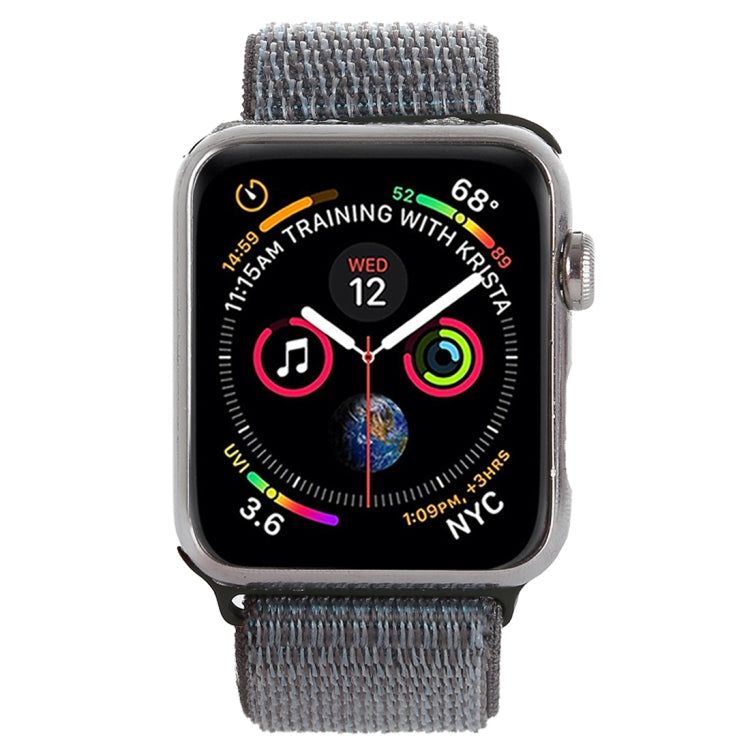 Lisslune | For Apple Watch 42mm / 41mm / 40mm / 38mm Simple Fashion Nylon Watch Strap with Magic Stick (Space Grey)