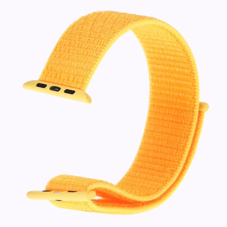 Lisslune | For Apple Watch 42mm / 41mm / 40mm / 38mm Simple Fashion Nylon Watch Band with Magic Stick (Yellow)