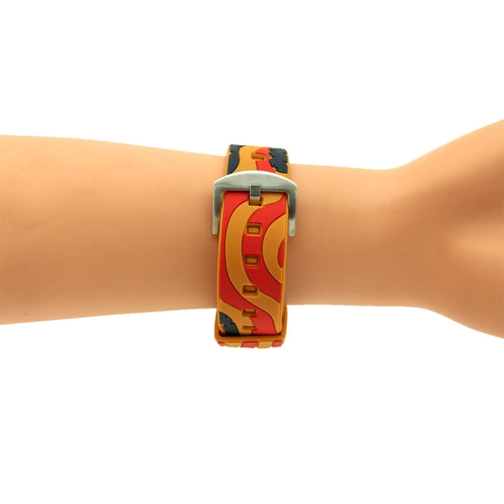 Lisslune | For Apple Watch Series 3 & 2 & 1 42mm Fashion The Old Glory Pattern Silicone Watch Band (Orange)