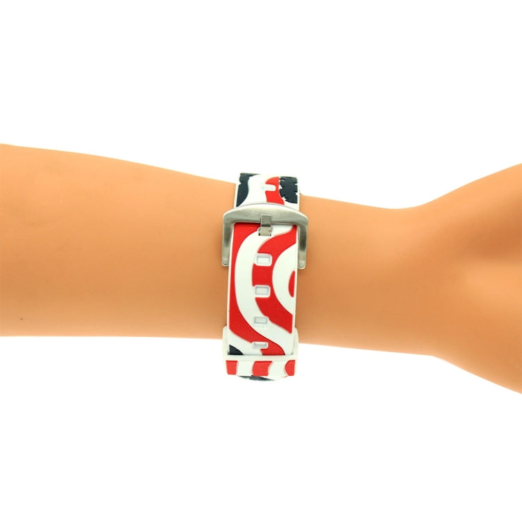 Lisslune | For Apple Watch Series 3 & 2 & 1 42mm Fashion The Old Glory Pattern Silicone Watch Band (White)