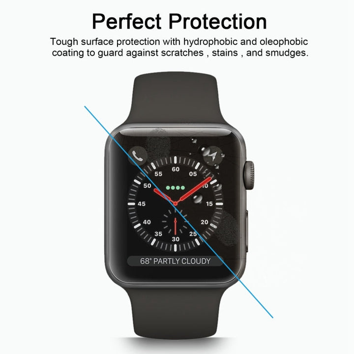 Lisslune | 2 PCS ENKAY Hat-Prince for Apple Watch 42 mm 0.2 mm 9H surface hardness 2.15D explosion-proof tempered glass screen protector