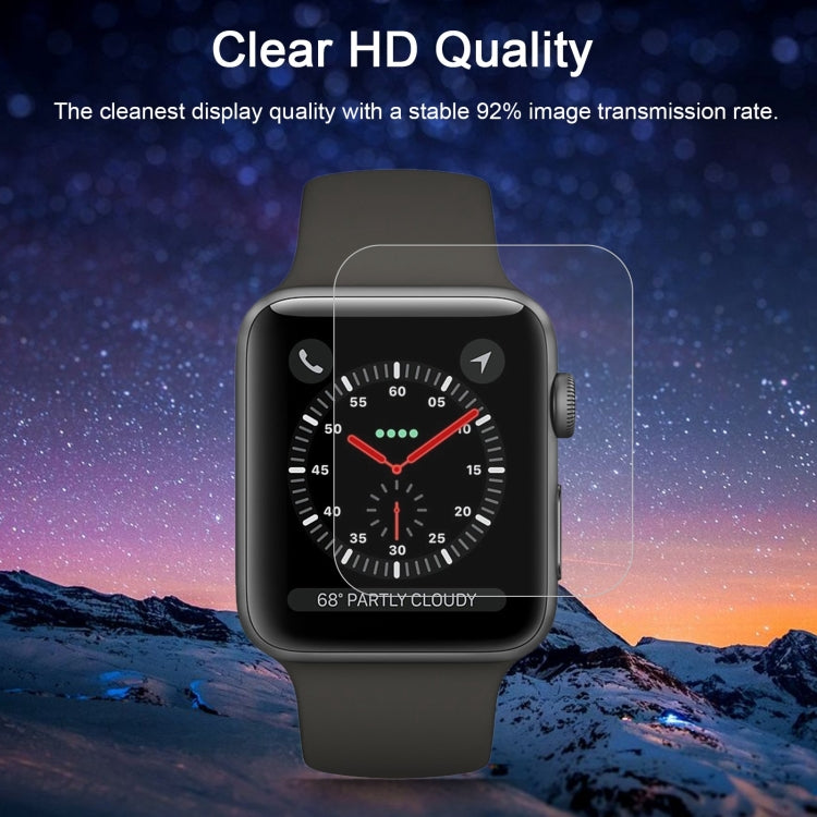 Lisslune | 2 PCS ENKAY Hat-Prince for Apple Watch 42 mm 0.2 mm 9H surface hardness 2.15D explosion-proof tempered glass screen protector