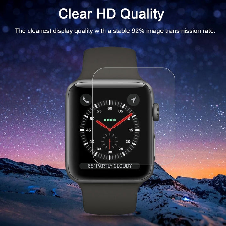 Lisslune | 2 PCS ENKAY Hat-Prince for Apple Watch 42 mm 0.2 mm 9H surface hardness 2.15D explosion-proof tempered glass screen protector