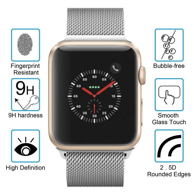 Lisslune | 2 PCS ENKAY Hat-Prince for Apple Watch 38 mm 0.2mm 9H surface hardness 2.15D explosion-proof tempered glass screen protector