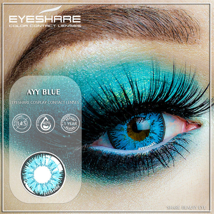 Rynx Cosplay AYY Blue 14.5mm 1 Pair | 1 Year