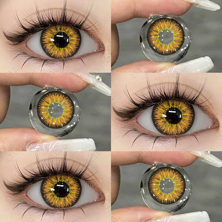 Rynx Cosplay AYY Brown 14.5mm 1 Pair | 1 Year