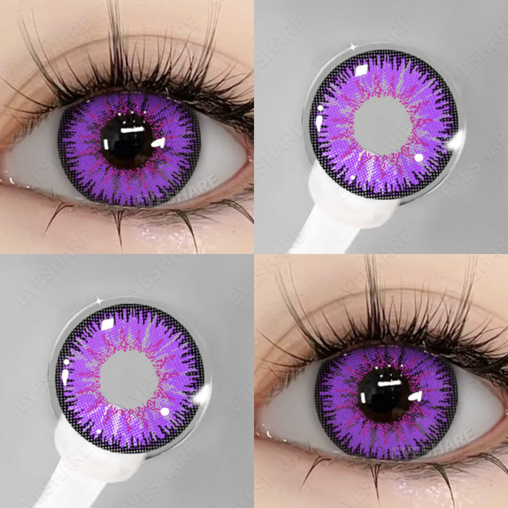 Rynx Cosplay AYY Purple 14.5mm 1 Pair | 1 Year