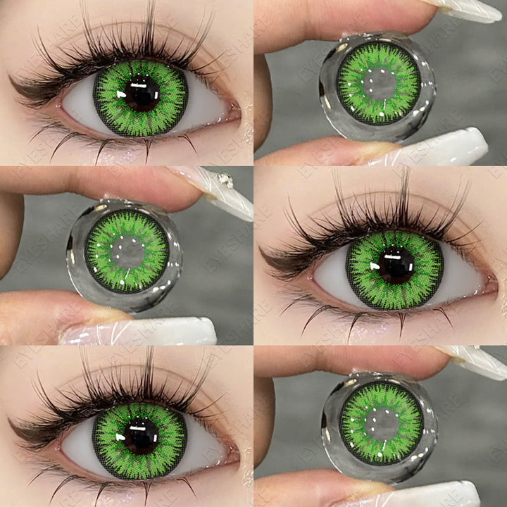Rynx Cosplay AYY Green 14.5mm 1 Pair | 1 Year