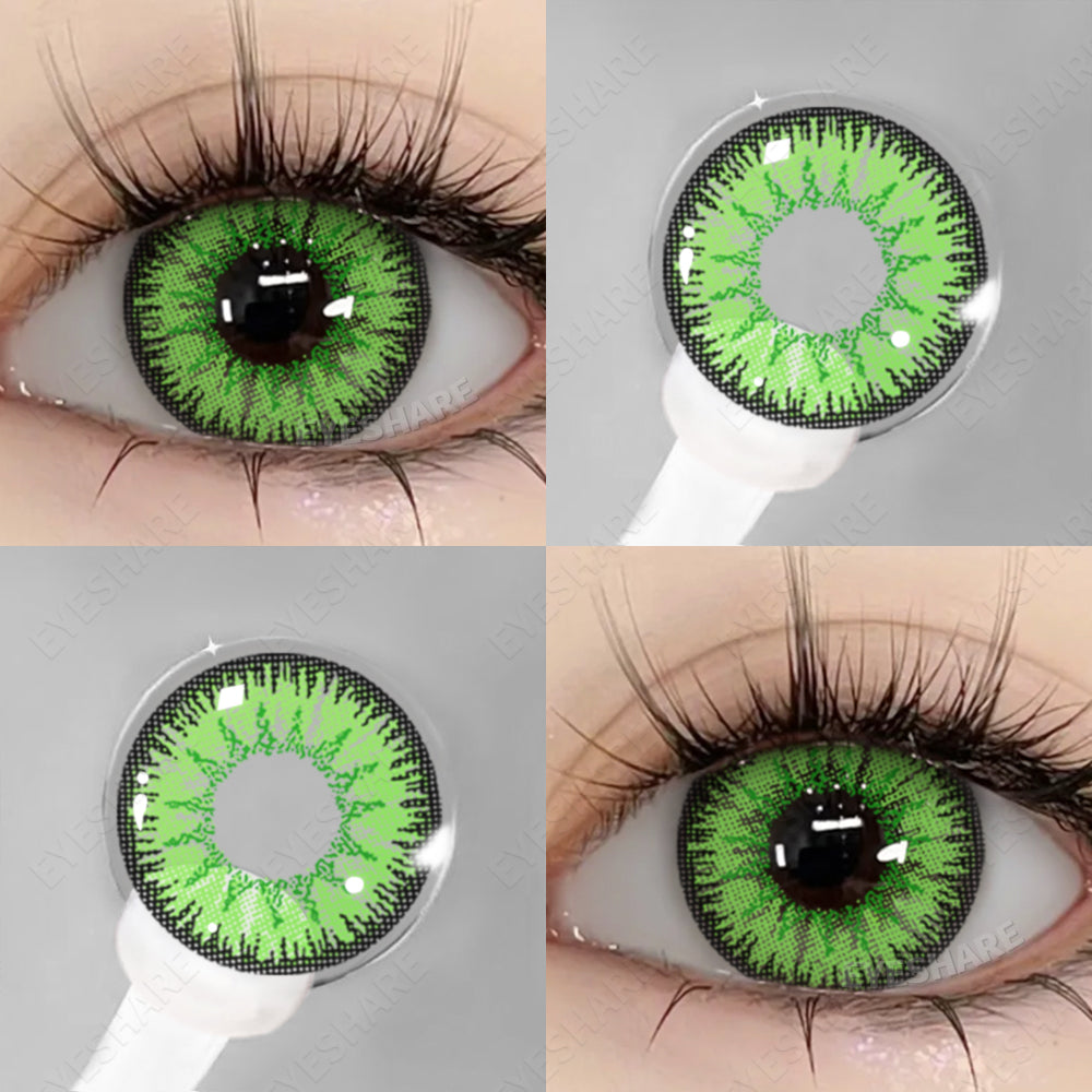 Rynx Cosplay AYY Green 14.5mm 1 Pair | 1 Year