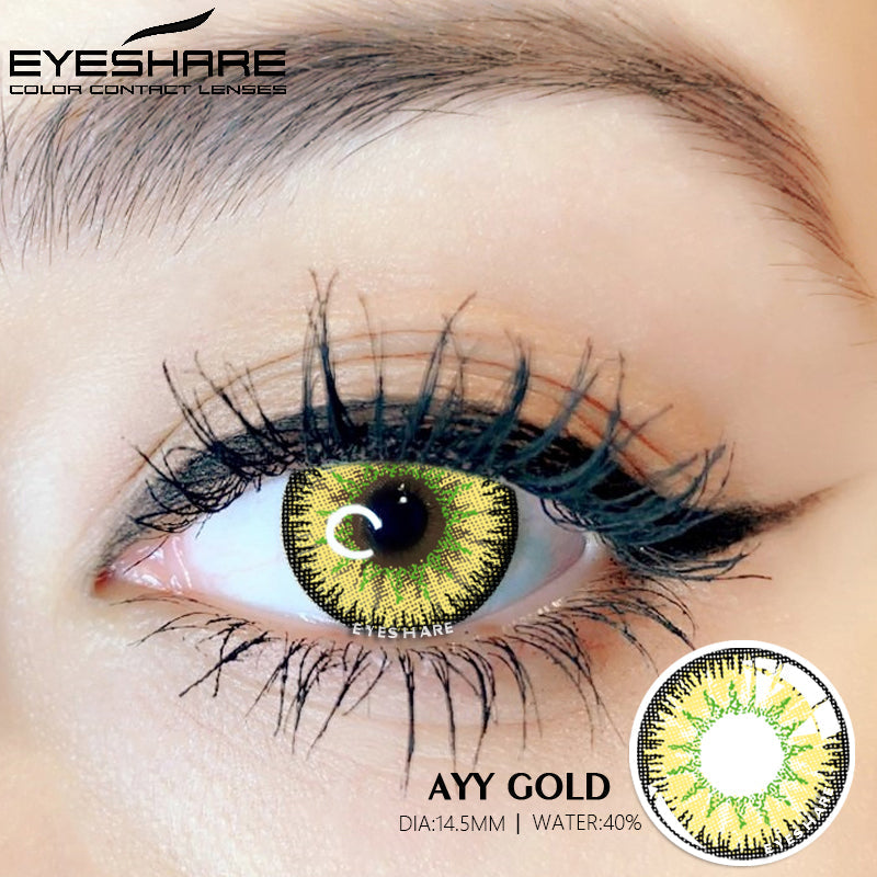 Rynx Cosplay AYY Gold 14.5mm 1 Pair | 1 Year