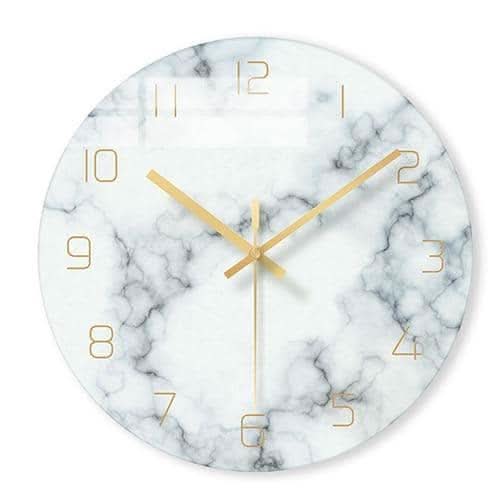 Lisslune | Olive - Elegant Wall Clock with Marble Inspiration