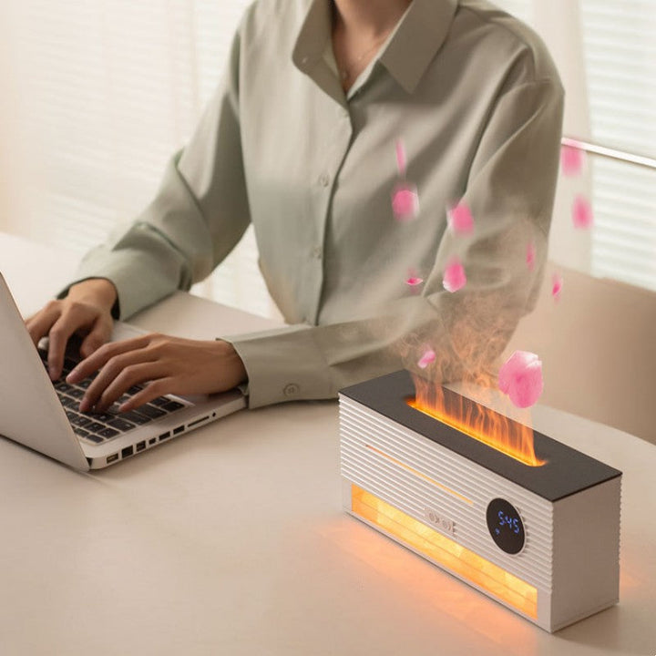 Lisslune | Remote Control Simulated Flame Aromatherapy Humidifier