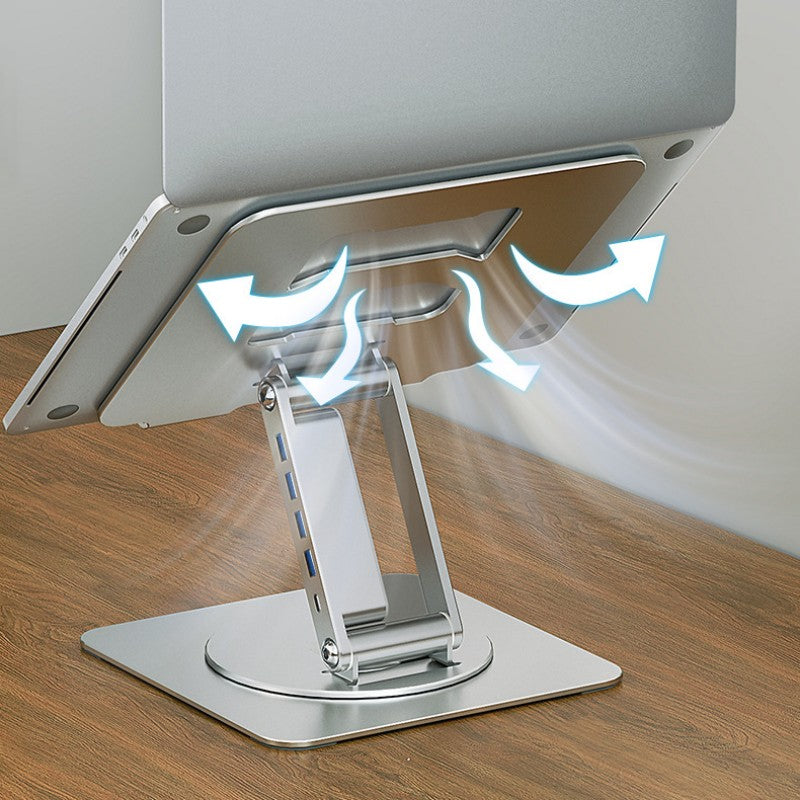 Lisslune | 360¬∞ Rotating Lift And Expand Docking Station Stand