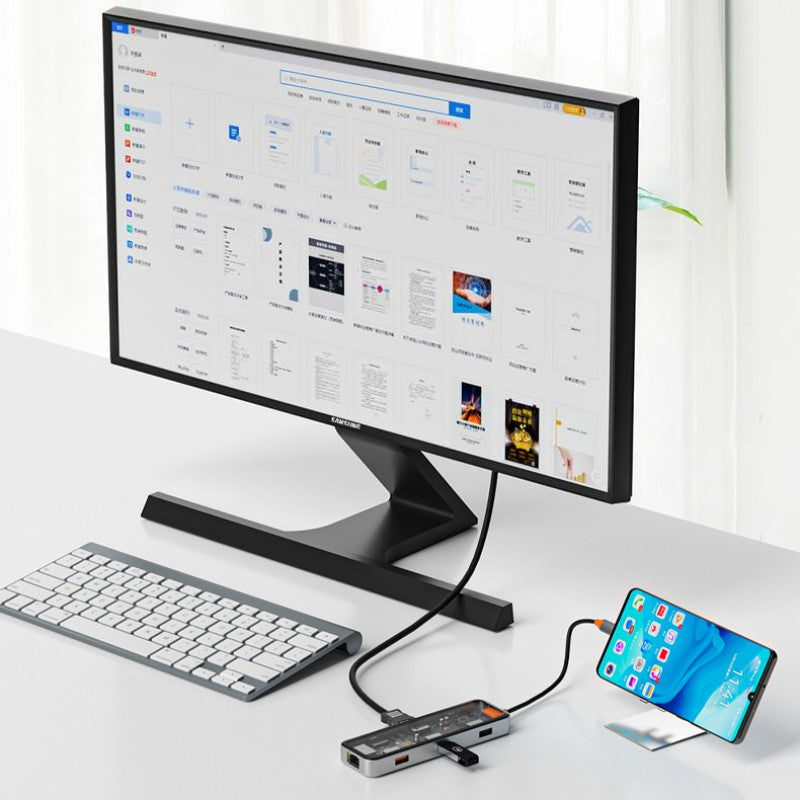 Lisslune | Eight-In-One Multi-Interface Transparent Expansion Dock