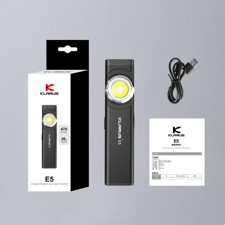 Lisslune | Compact And Portable High-Intensity Dual Light Source EDC Magnetic Flashlight