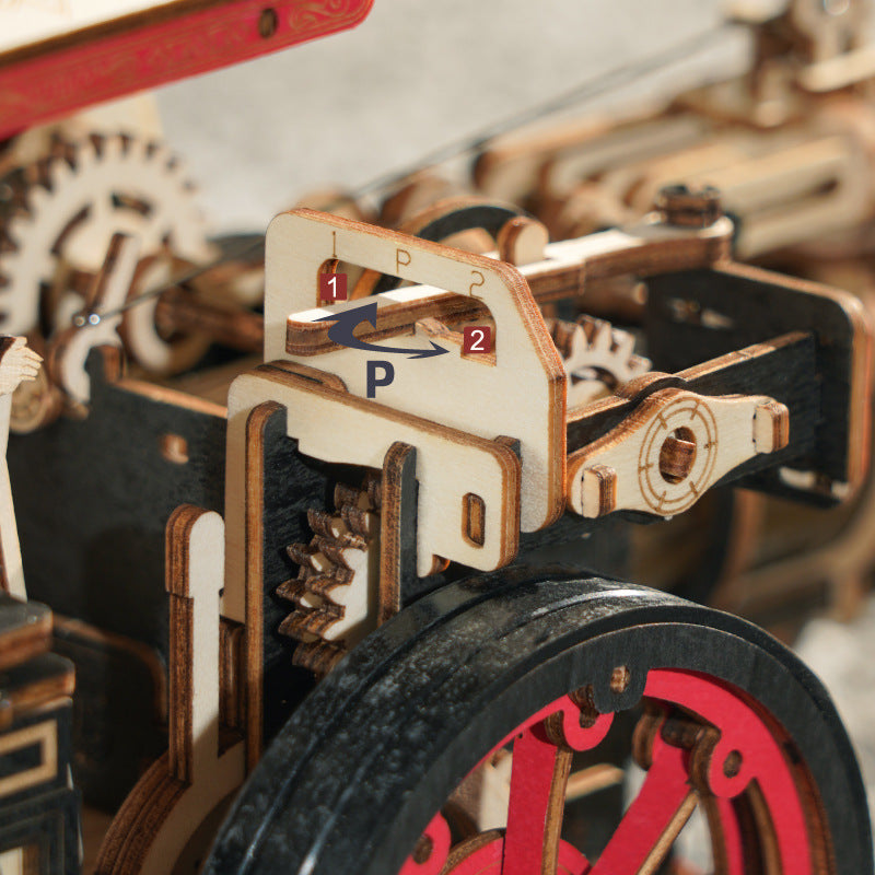 Lisslune | High-Difficulty Assembly Steam Locomotive Model