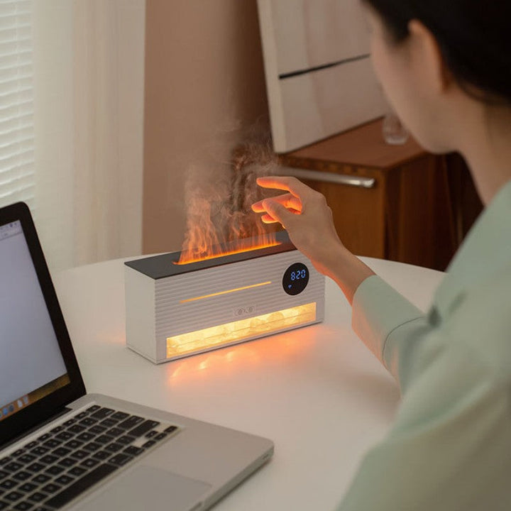 Lisslune | Remote Control Simulated Flame Aromatherapy Humidifier