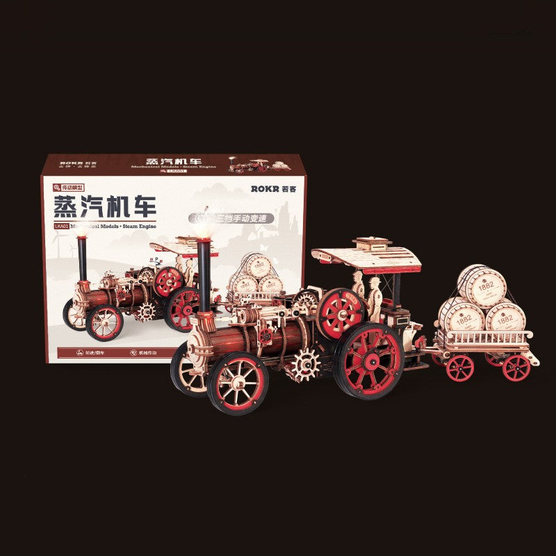 Lisslune | High-Difficulty Assembly Steam Locomotive Model