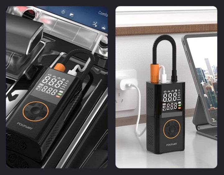 Lisslune | Car Wireless Portable Tire Inflator With Tire Pressure Monitoring