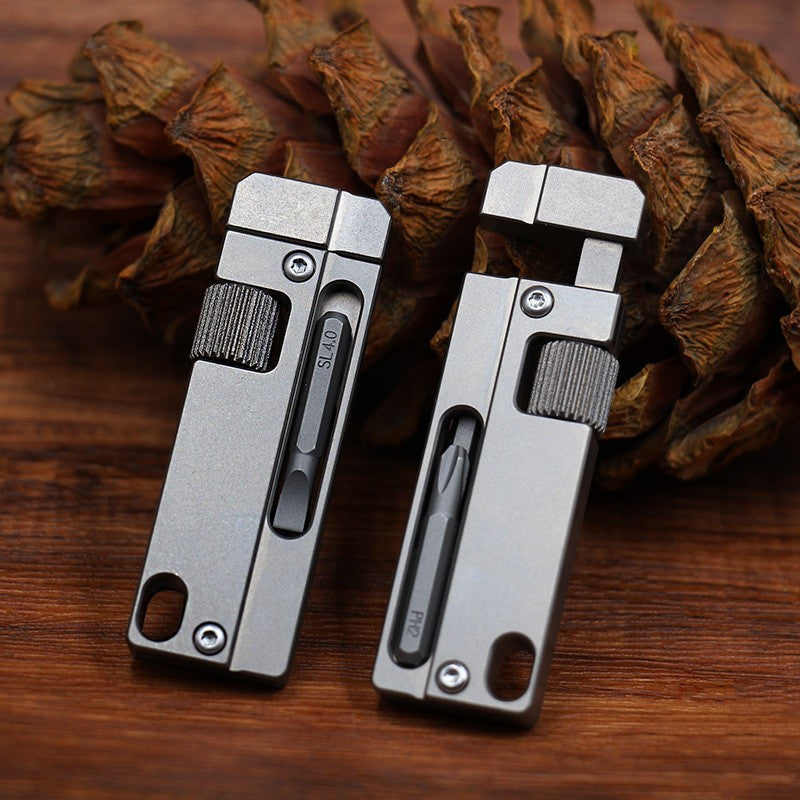 Lisslune | Multifunctional Titanium Alloy Wrench Screwdriver Keychain