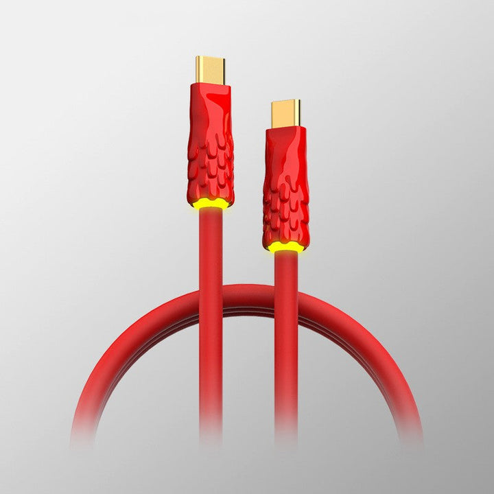 Lisslune | Liquid Silicone With Built-in Breathing Light Fast Charging Data Cable
