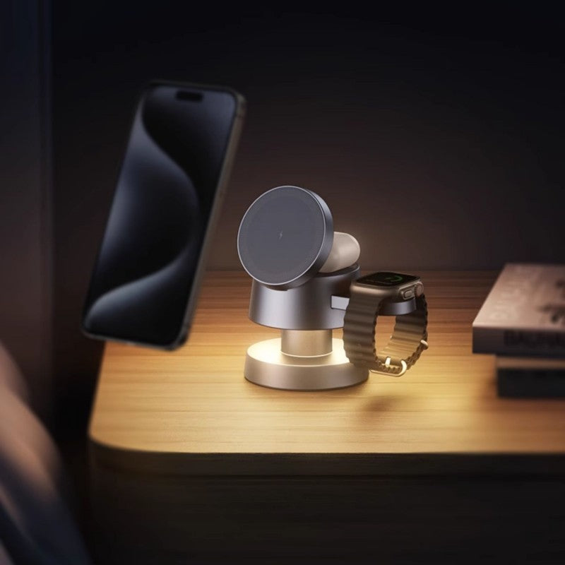 Lisslune | Portable Mushroom Lamp 4-in-1 Magnetic Charging Stand