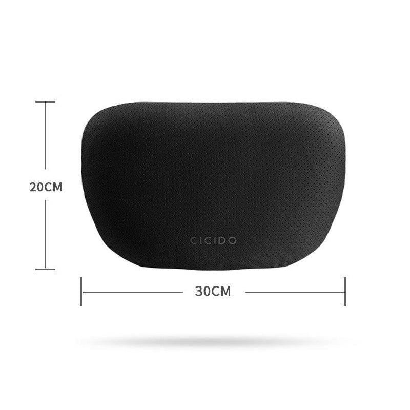 Lisslune | Suede Car Neck Pillow And Lumbar Support