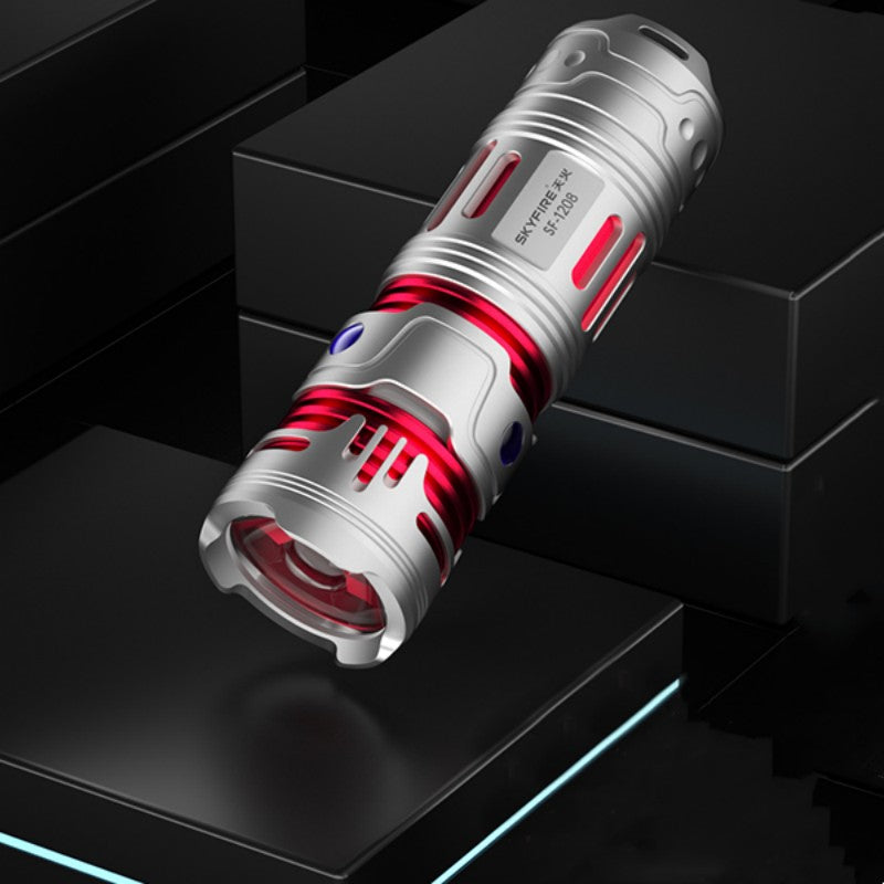 Lisslune | High-Intensity Rechargeable Super-Bright Fingertip Gyro Flashlight