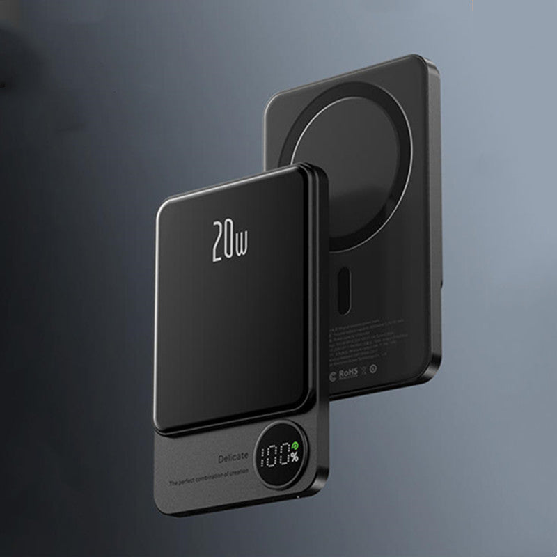 Lisslune | 10000mAh Mini Portable LED Digital Display Magnetic fast-Charging Power Bank