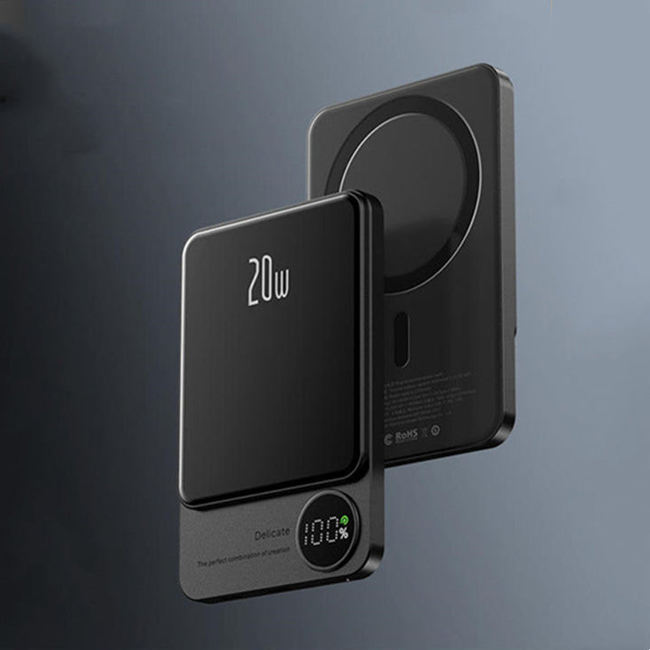 Lisslune | 10000mAh Mini Portable LED Digital Display Magnetic fast-Charging Power Bank