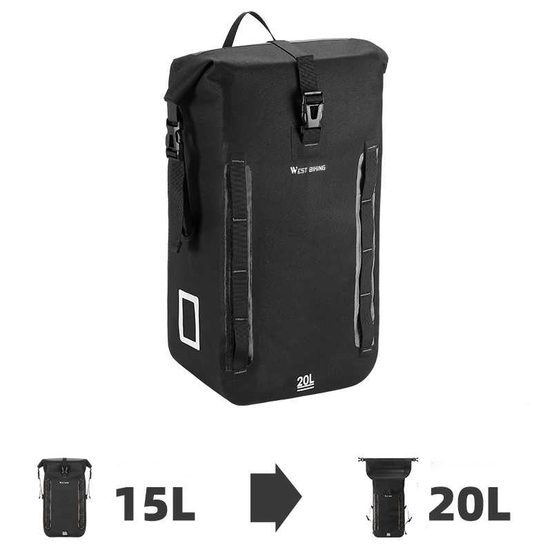 Lisslune | Waterproof Expandable Pannier Bag For Bicycle Rear Seat
