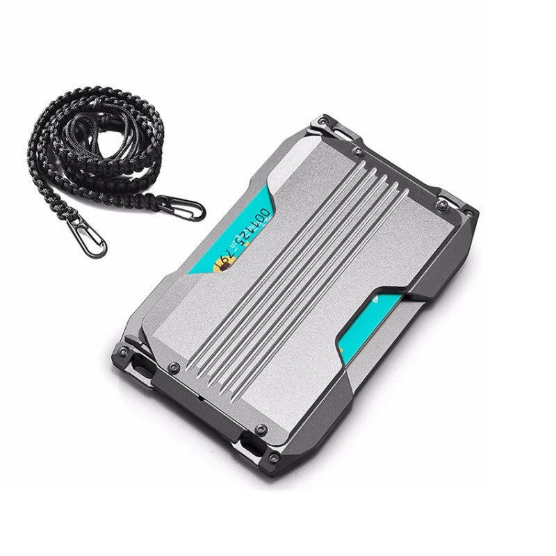 Lisslune | Ultra-Thin Metal Wallet For Work IDs And Cards
